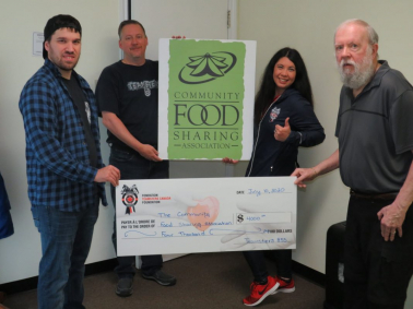 eamsters Canada Foundation Donates $4,000 to the Community Food Sharing Association