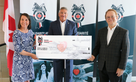 La Fondation Teamsters Canada remet 20 000 $ à Moisson Québec